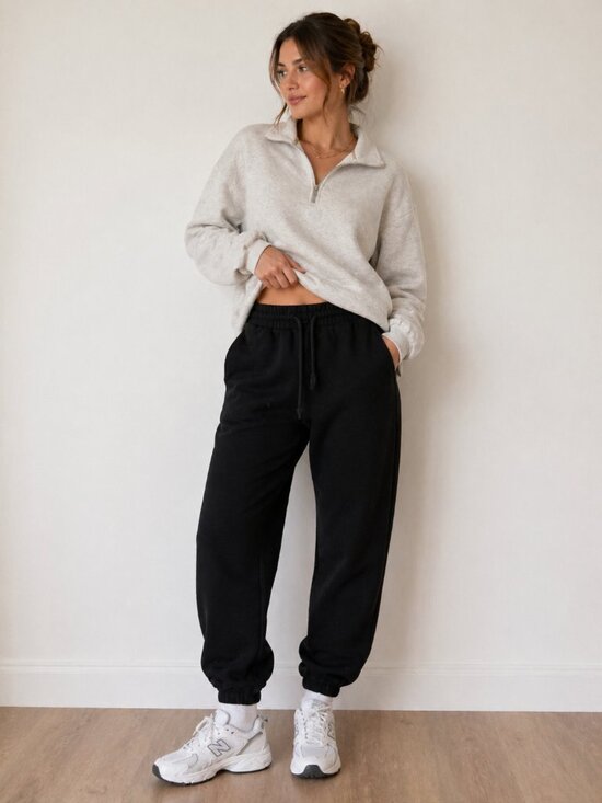 Aritzia Pants - $78 RETAIL – Aritzia TNA Cozy Fleece Perfect Sweatpants Black XS Joggers